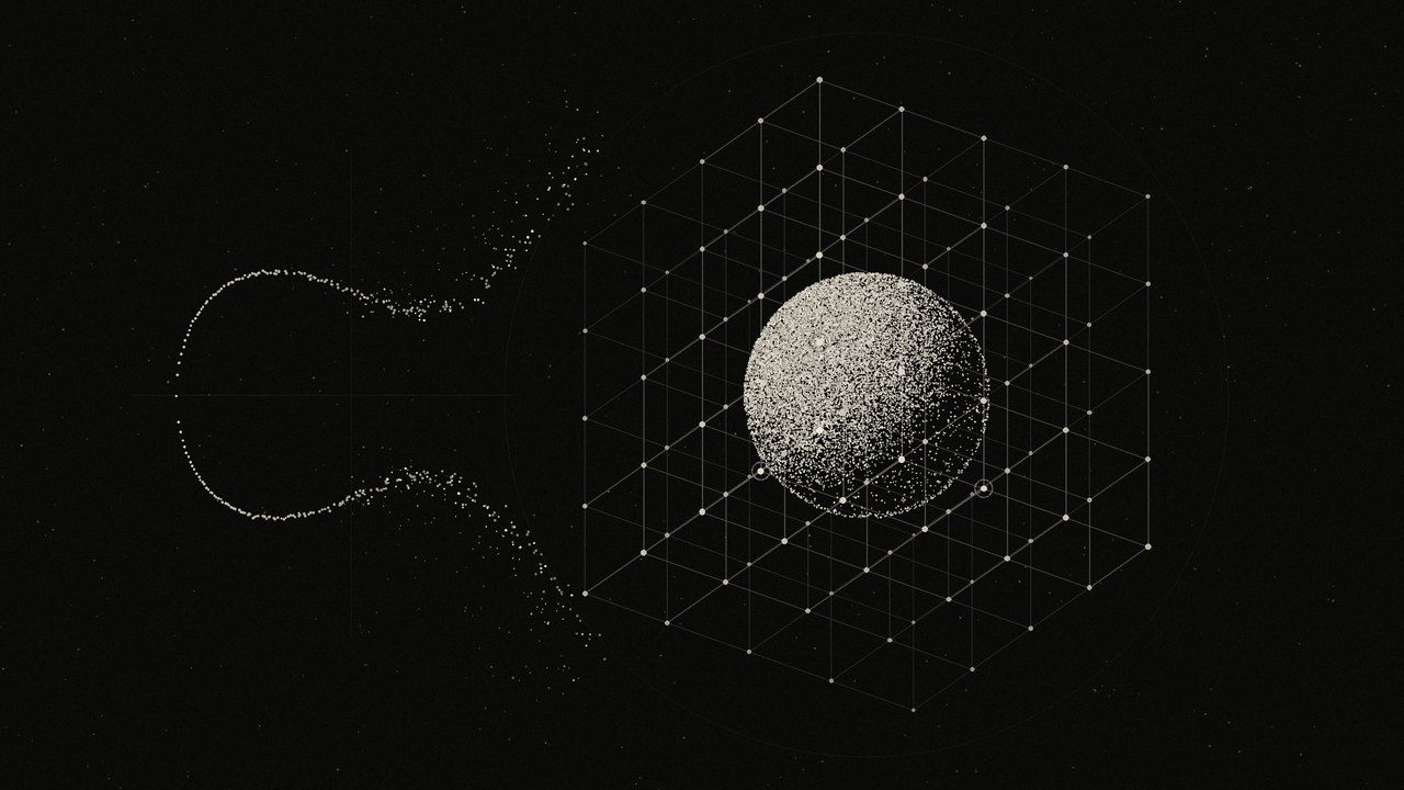 Stippled lattice sphere, a symbolic post-quantum ledger